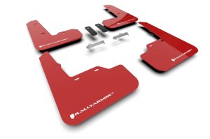 Subaru WRX Mud Flaps - Front + Rear - Rally Armor - UR Series - Red - `22-`25